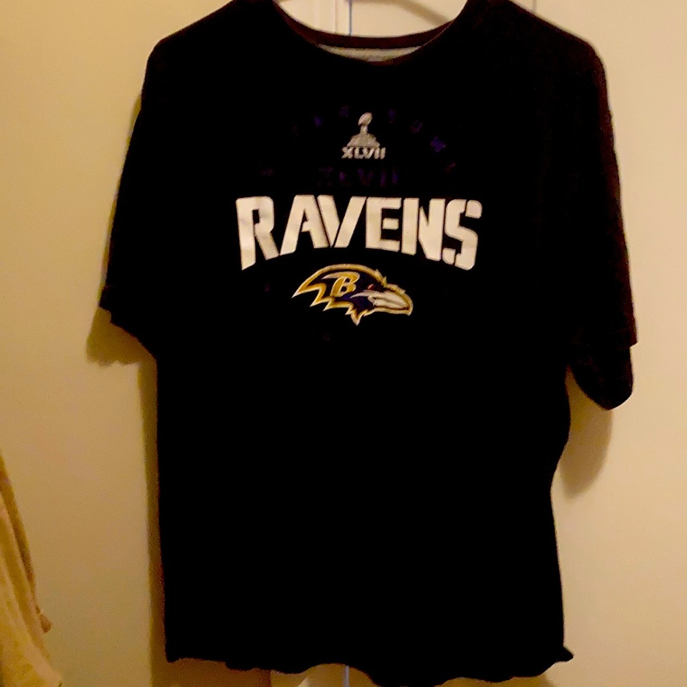 Baltimore Ravens Super Bowl XLVII Champions Short Sleeve Tee XL